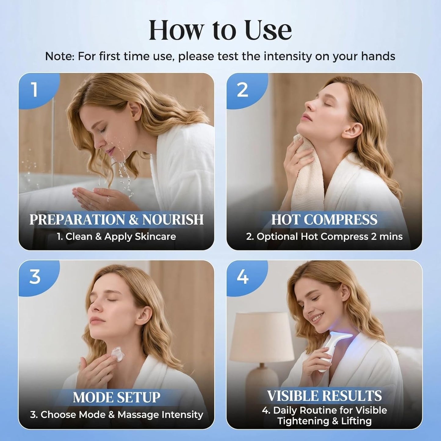 Coopmate® Red Light Therapy Massager for Face & Neck