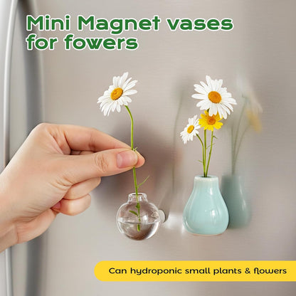Coopmate® ® Mini Ceramic Vase Magnets for Fridge 💐