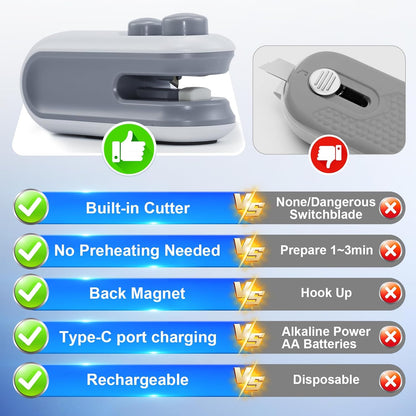 Coopmate® Rechargeable Chip Bag Sealer with Cutter