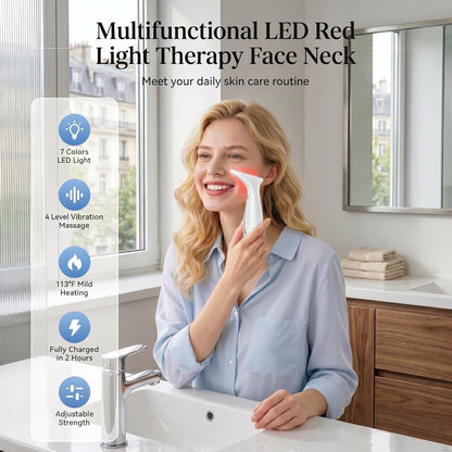 Coopmate® Red Light Therapy Massager for Face & Neck