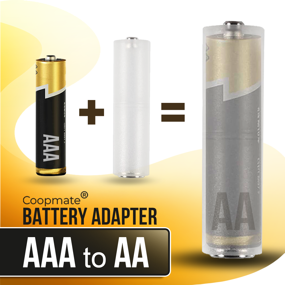 Coopmate® Battery Adapter AAA to AA