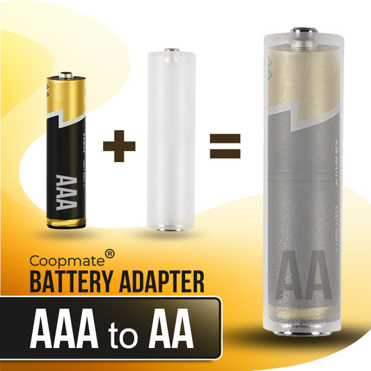 Coopmate® Battery Adapter AAA to AA