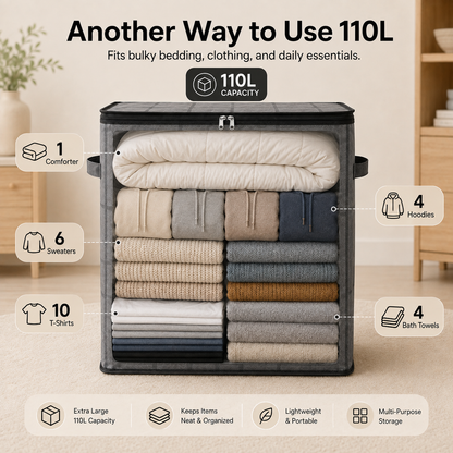 Coopmate® XXL Foldable Easy Move Storage Bag with Handles