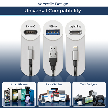 coopmate® Magnetic Self-Coiling Charging Cable