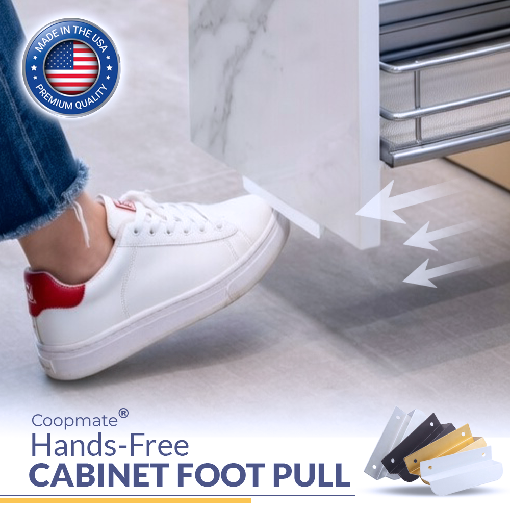 Coopmate® Hands-Free Cabinet Foot Pull