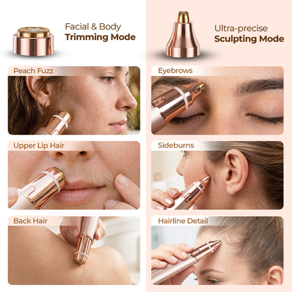 Coopmate® 2-in-1 Electric Facial & Eyebrow Trimmer