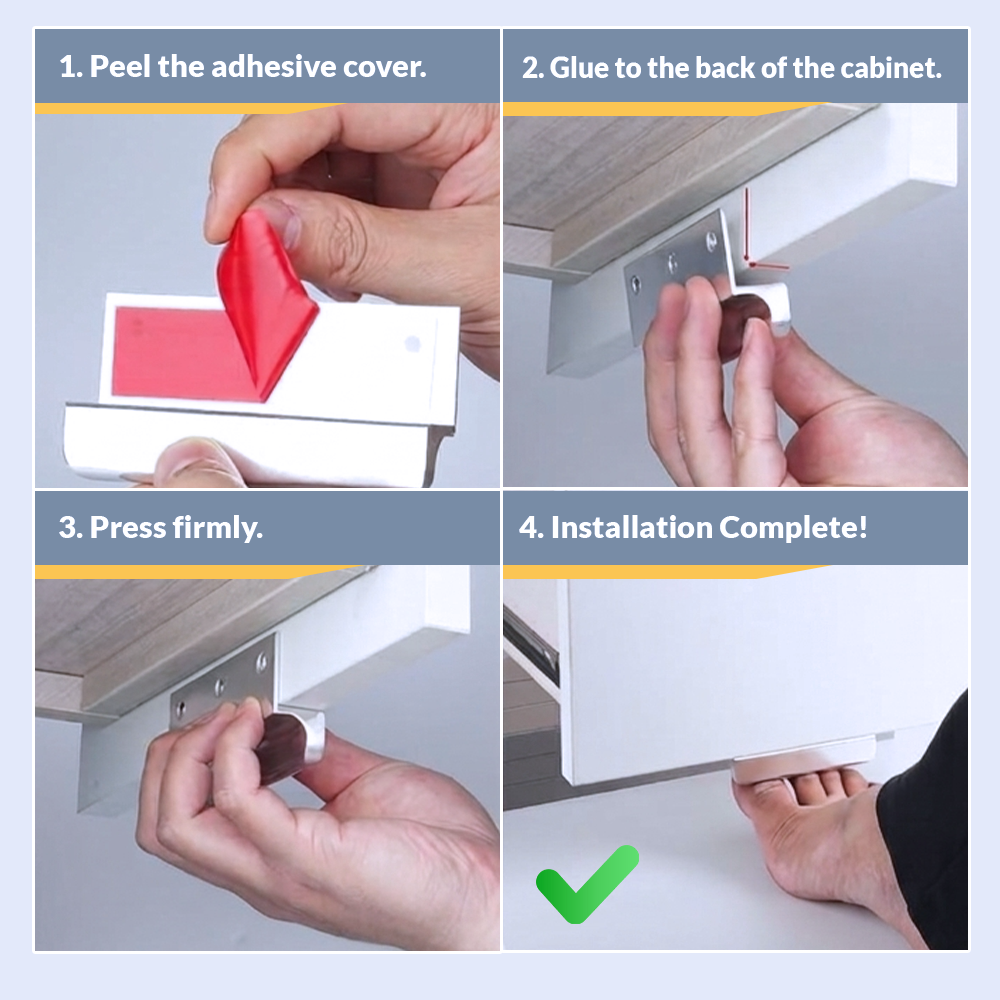 Coopmate® Hands-Free Cabinet Foot Pull