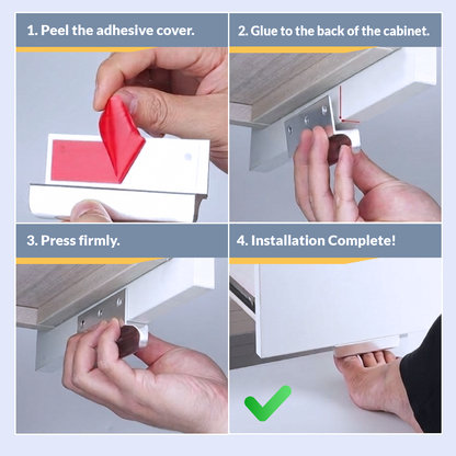 Coopmate® Hands-Free Cabinet Foot Pull