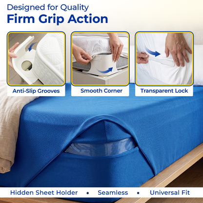 coopmate® Hidden Fitted Bed Sheet Holders