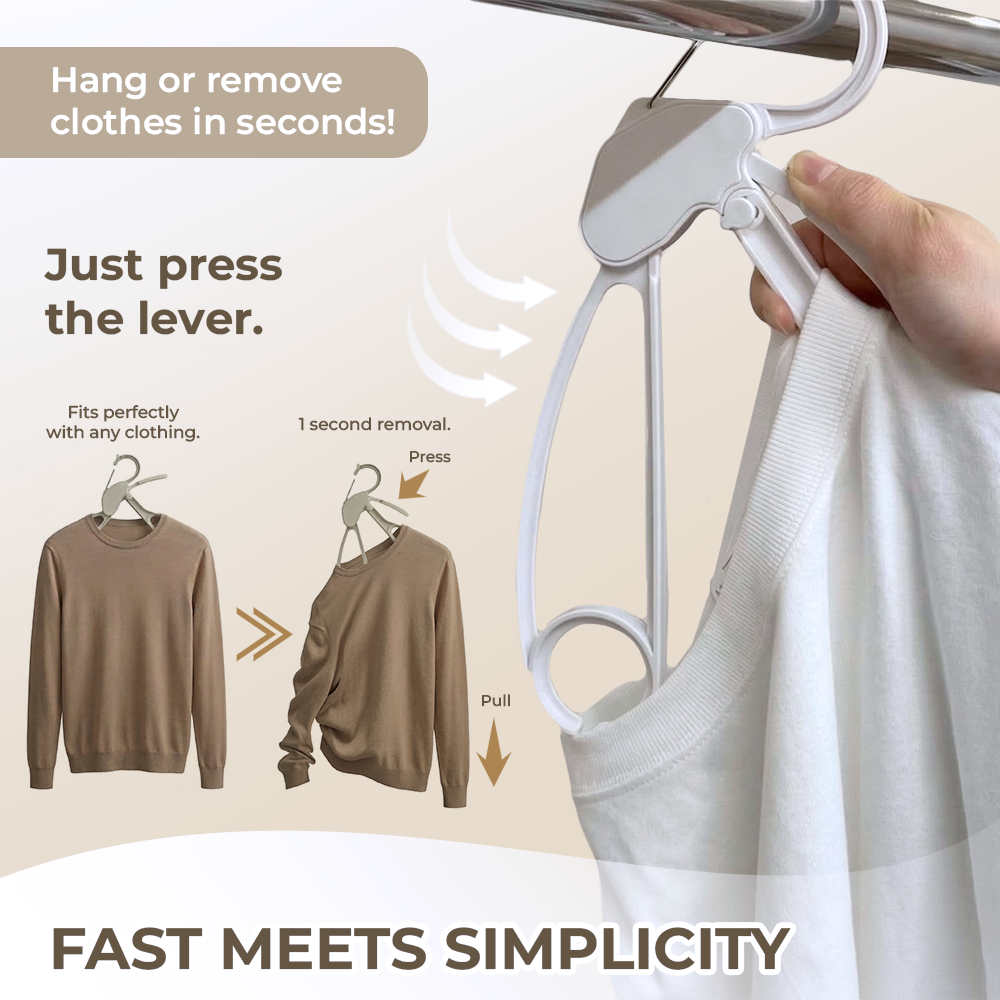Coopmate® Quick-Release Smart Clothes Hanger