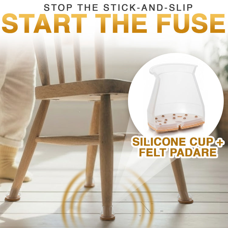 Coopmate® Silicon Chair Leg Floor Protectors Universal Fit 🪑