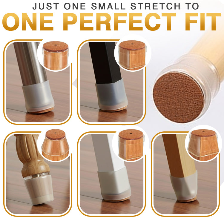 Coopmate® Silicon Chair Leg Floor Protectors Universal Fit 🪑