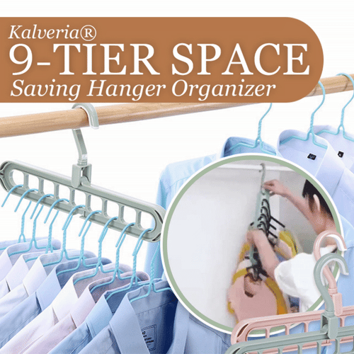 Coopmate® 9-Tier Space Saving Hanger Organizer