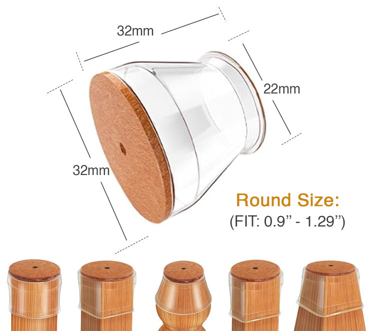Coopmate® Silicon Chair Leg Floor Protectors Universal Fit 🪑
