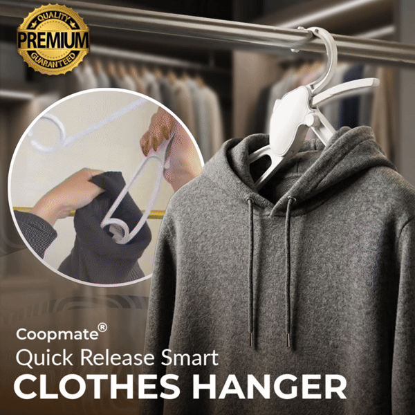 Coopmate® Quick-Release Smart Clothes Hanger