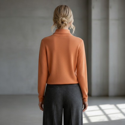 Coopmate® Minimalist Half-Zip Collared Knit Pullover