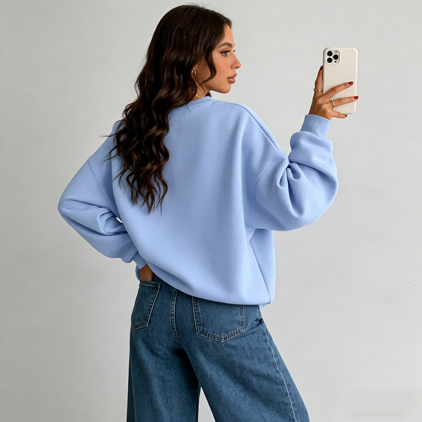 Coopmate® Minimalist Oversized Fleece Sweatshirt