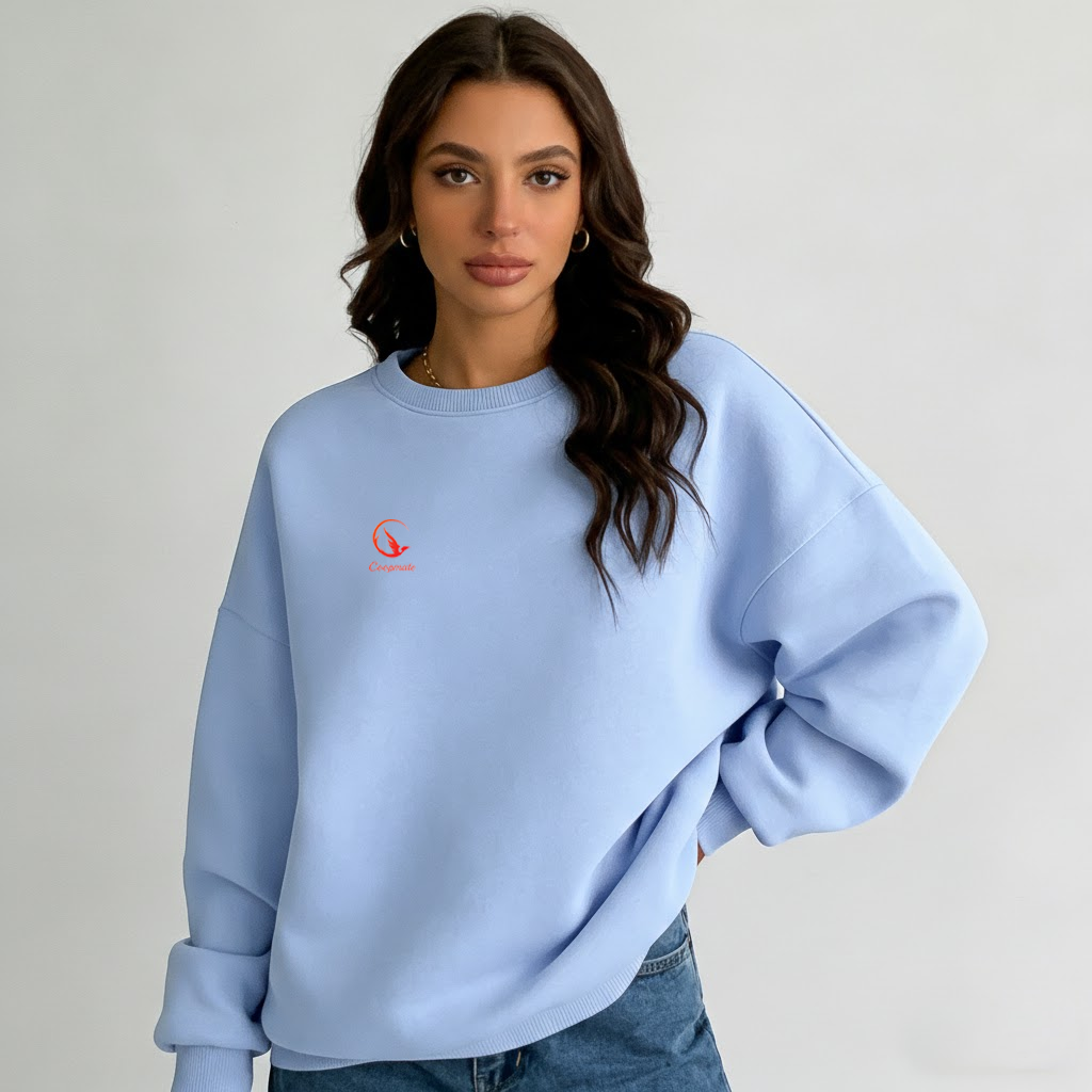 Coopmate® Minimalist Oversized Fleece Sweatshirt