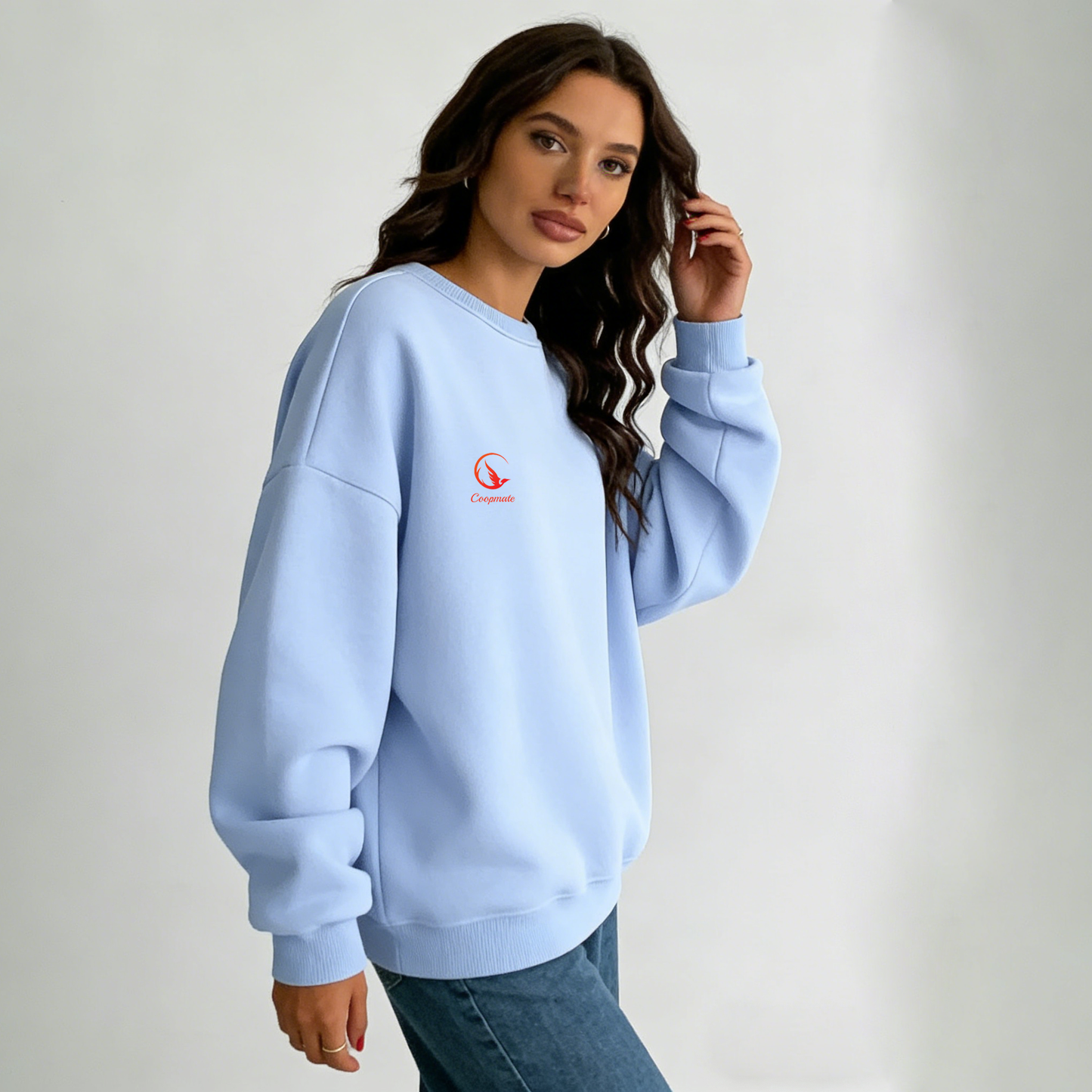 Coopmate® Minimalist Oversized Fleece Sweatshirt